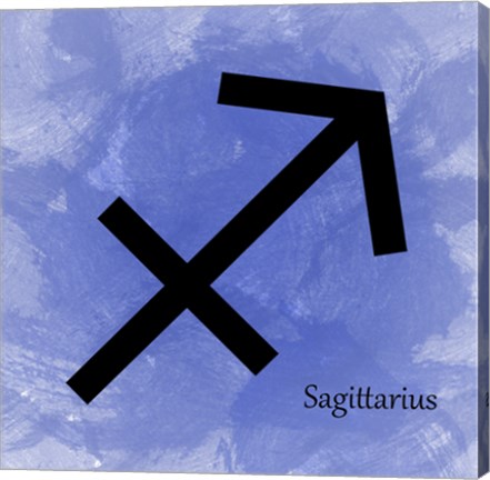 Framed Sagittarius - Blue Print