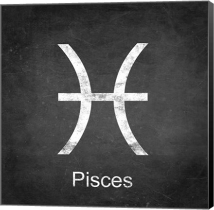 Framed Pisces - Black Print