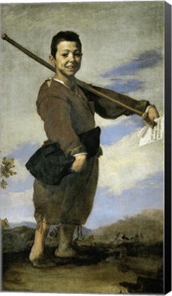 Framed Club Footed Boy, 1642 Print