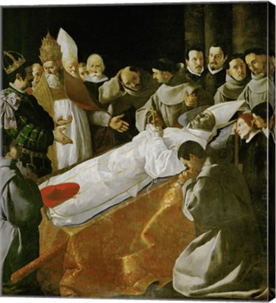 Framed Death of Saint Bonaventura, 1627 Print