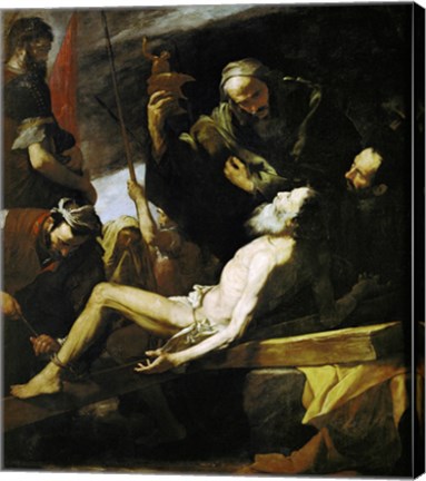 Framed Martyrdom of Saint Andrew Print