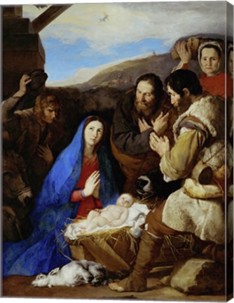 Framed Adoration of the Shepherds Print