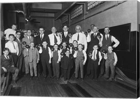 Framed Bowling, 1924 Print