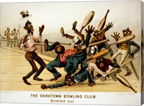 Framed Darktown Bowling Club: Bowled Out Print