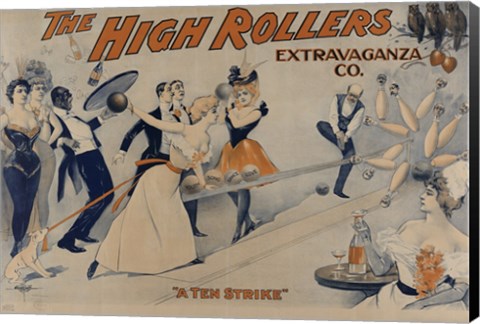 Framed High Rollers Extravaganza Co. Print