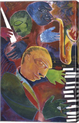Framed Jazz Messenger III Print