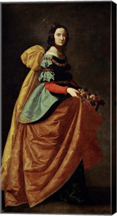 Framed Saint Casilda, 1640 Print