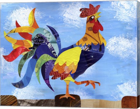 Framed Colorful Rooster Print