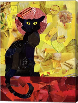 Framed Le Chat Noir Print