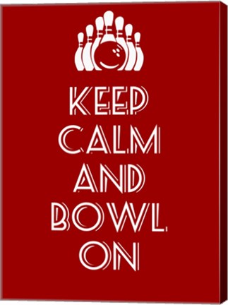 Framed Keep Calm and Bowl On Print