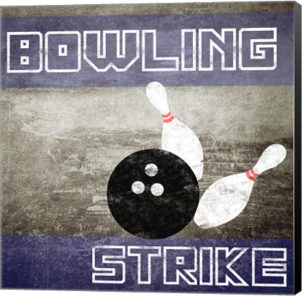 Framed Bowling Strike Print