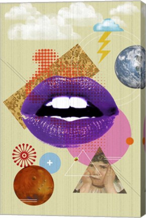 Framed Retro Kiss Print