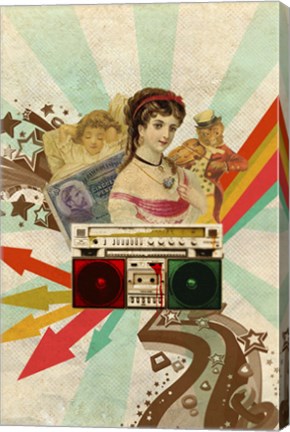 Framed Retro Radio Print