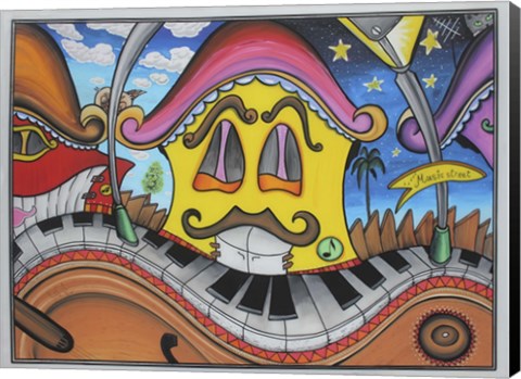 Framed Music Street Print