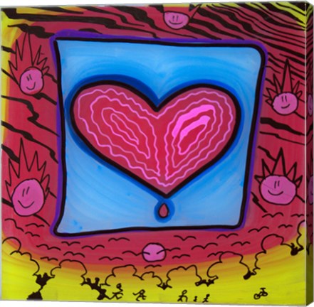 Framed Heart 10 Print