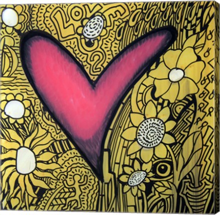 Framed Heart 11 Print