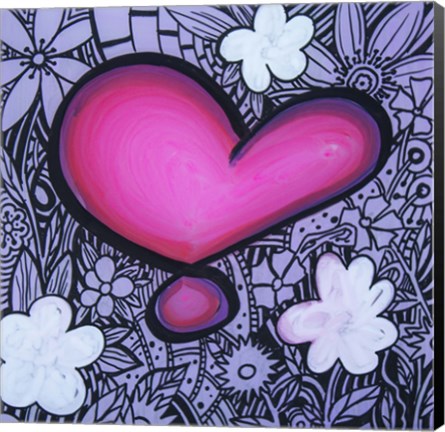 Framed Heart 13 Print