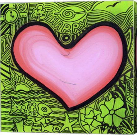 Framed Heart 2 Print