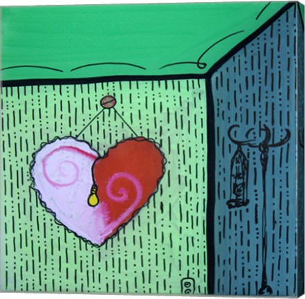 Framed Heart 7 Print