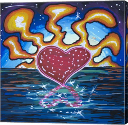 Framed Heart 9 Print