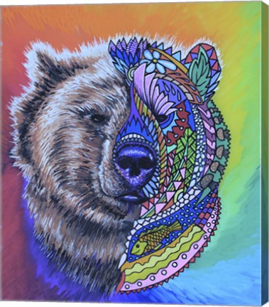 Framed Animals Of Pride - Bear Print