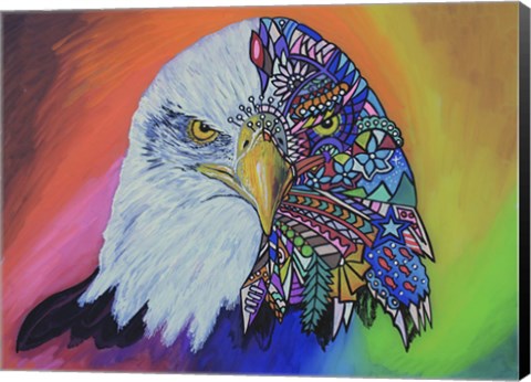 Framed Animals Of Pride - Eagle Print