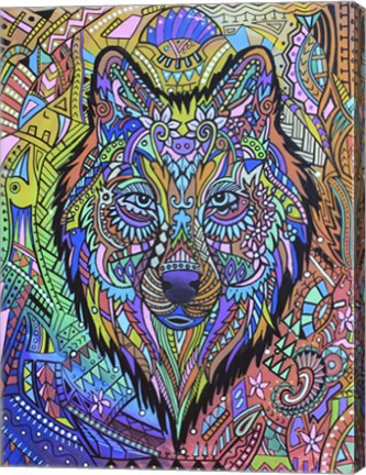 Framed Animals Of Pride - Wolf Print