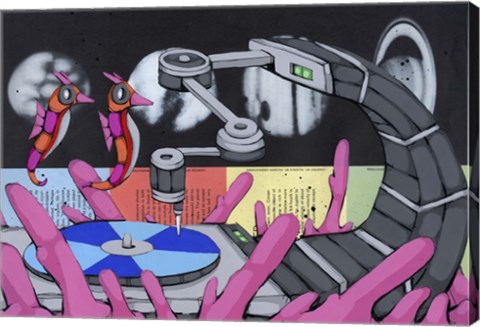 Framed Attracted To The Sound Print