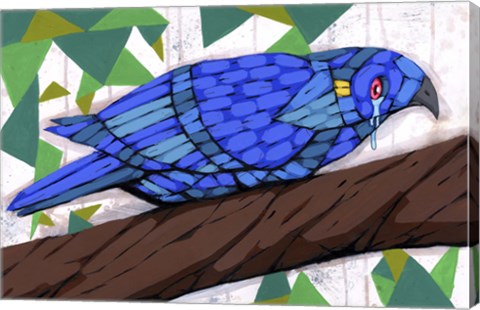 Framed Bluest Bird Print