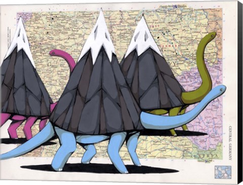 Framed Born To Move Mountains Print