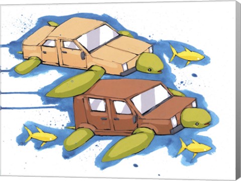 Framed Always Traveling Print