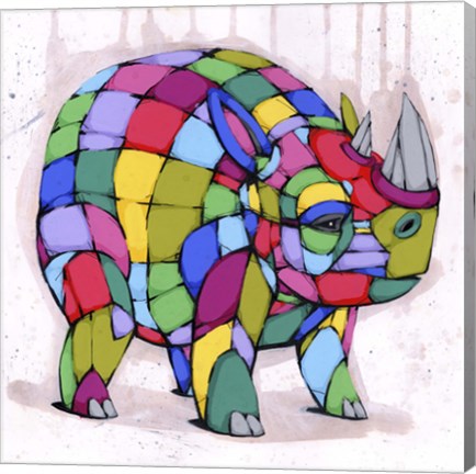 Framed Born Colorful Print