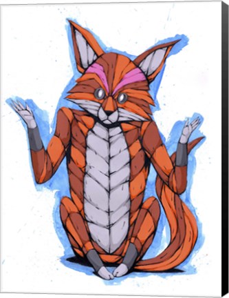 Framed Indifferent Fox Print