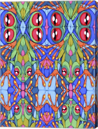 Framed Red Eyes &amp; Sticky Fingers Print