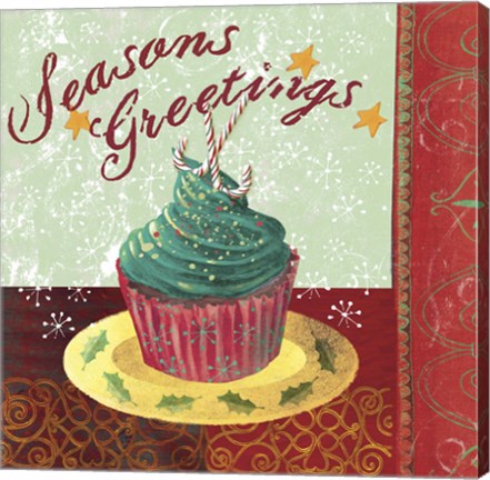 Framed Cupcake Holidays IV Print