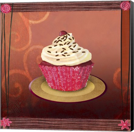 Framed Cherry Swirl Print