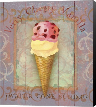 Framed Parlor Ice Cream I Print