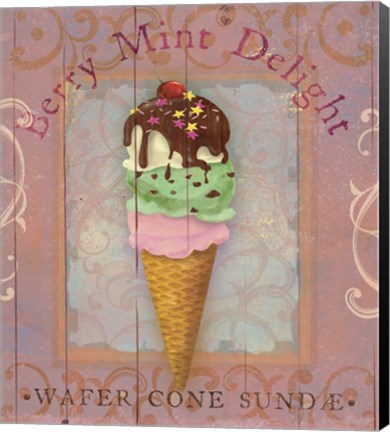 Framed Parlor Ice Cream II Print