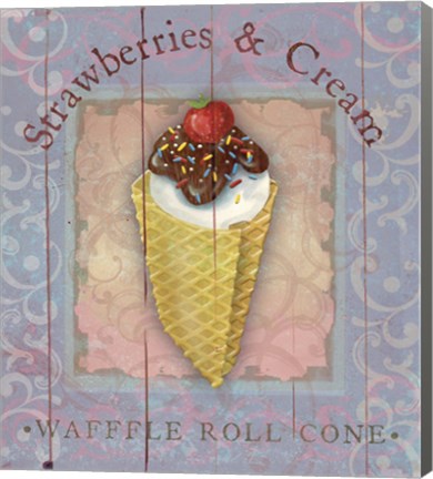 Framed Parlor Ice Cream III Print
