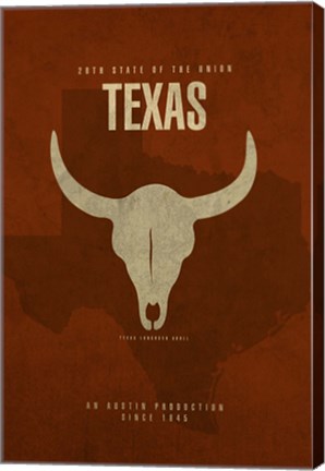Framed Texas Poster Print