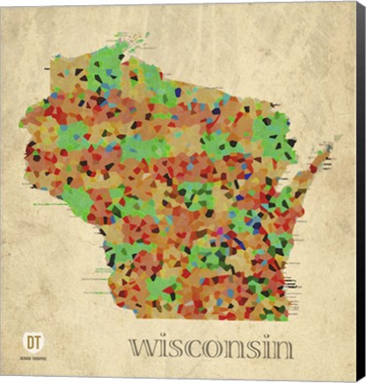 Framed Wisconsin Print