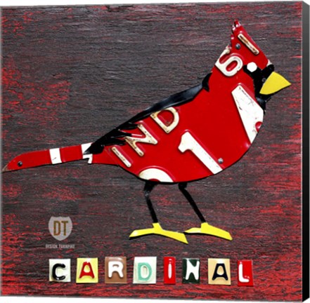 Framed Indiana Cardinal Print
