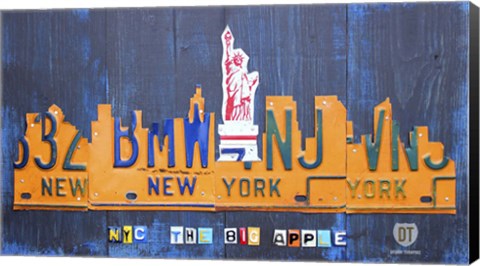 Framed New York City Skyline Print