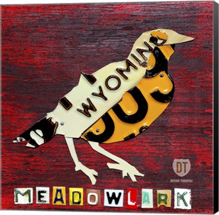 Framed Wyoming Meadowlark Print