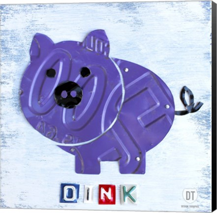 Framed Oink The Pig Print