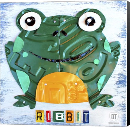 Framed Ribbit The Frog Print