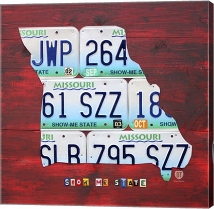 Framed Missouri Print