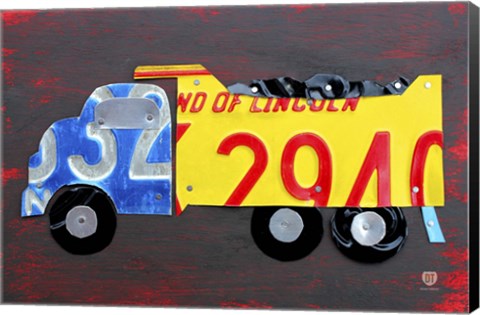 Framed Dump Truck Print