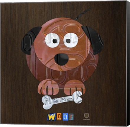 Framed Woof The Dog Print