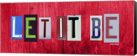 Framed Let It Be Print